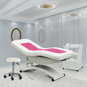 Дешевая роскошная терапия для тела, спа-салон, косметика, 3 удлинителя электродвигателя, розовая косметическая кровать для ресниц, широкий массажный стол
